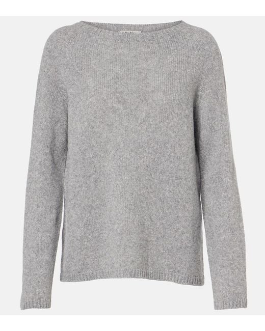Max Mara Gray Georg Wool And Cashmere-Blend Sweater