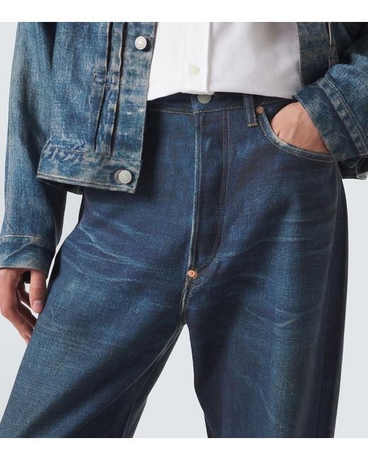 Junya Watanabe Blue X Levi's Wide-Leg Jeans for men