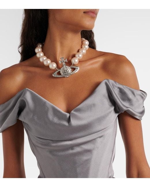 Robe De Mariee Nova Cora En Satin Vivienne Westwood en coloris Gray