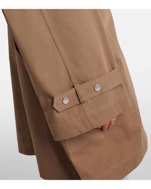 Totême Brown Oversized Cotton Jacket