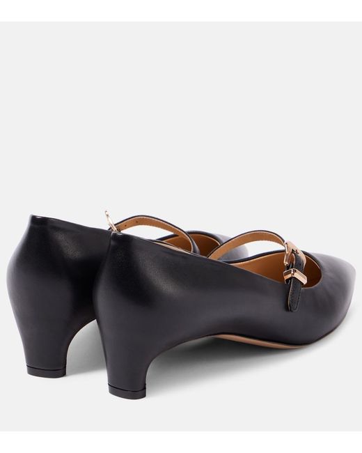 Gabriela Hearst Blue Marino Leather Pumps