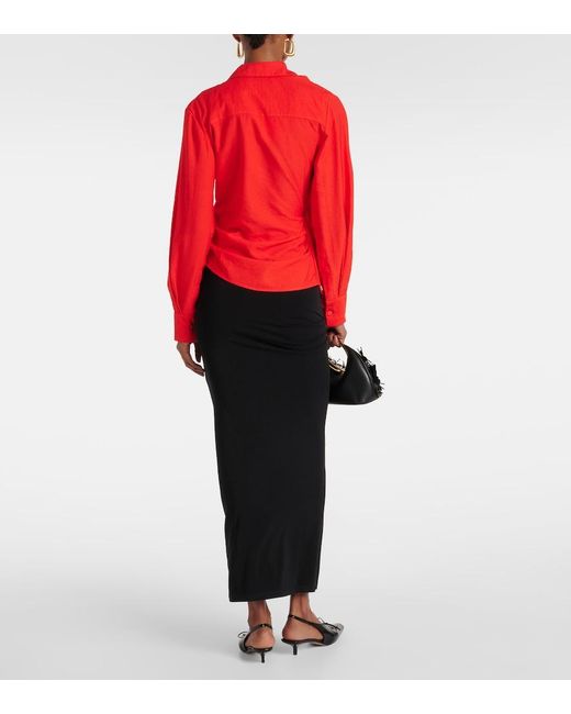 Jacquemus La Chemise Bahia Gathered Shirt