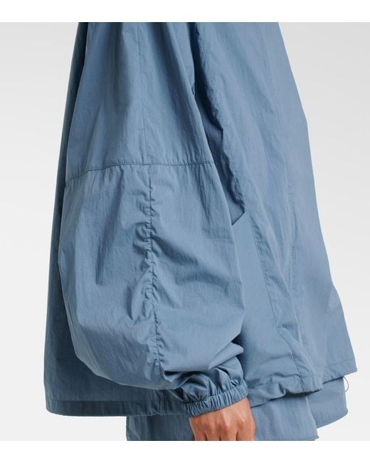 Norba Blue Shell Cotton-Blend Jacket