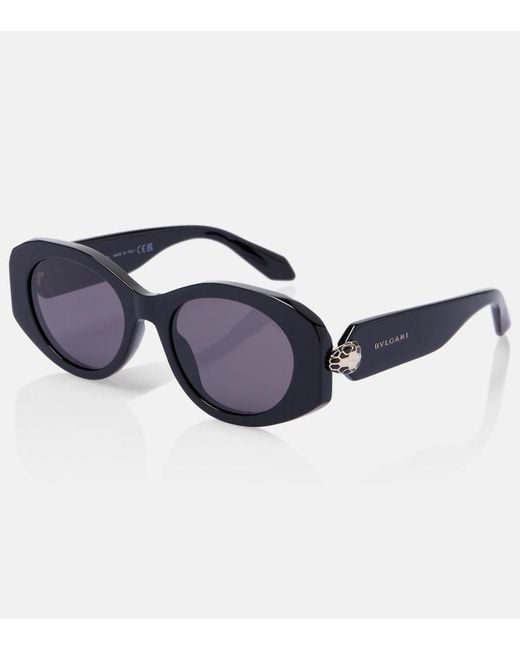BVLGARI Brown Serpenti Forever Oval Sunglasses