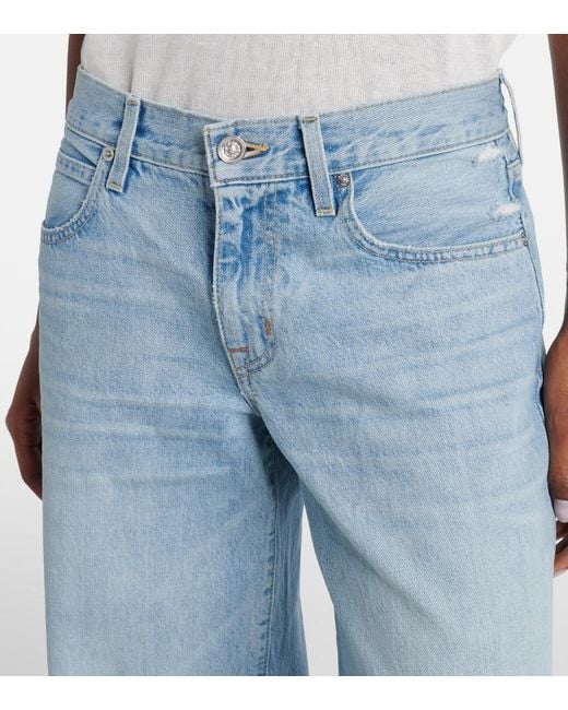 SLVRLAKE Denim Blue Mica Wide-Leg Jeans