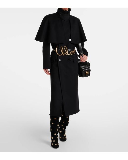 Cappotto Doppiopetto di Chloé in Black
