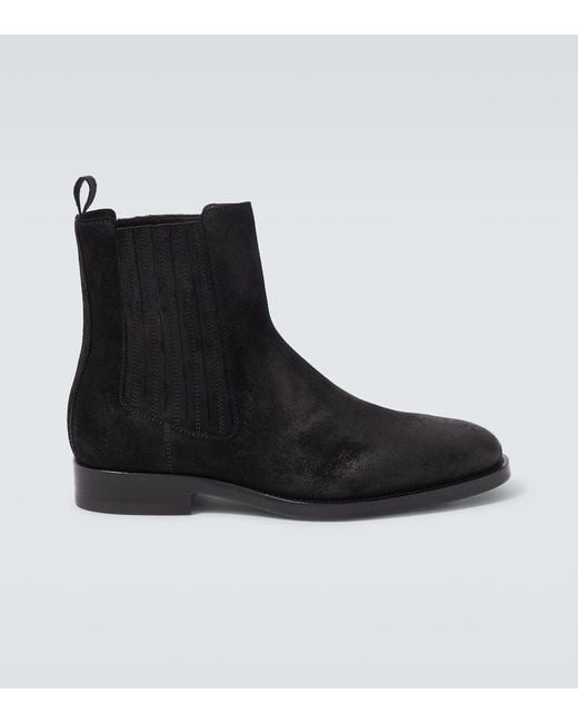 Bottines Chelsea En Daim A Ornements Brunello Cucinelli pour homme en coloris Black