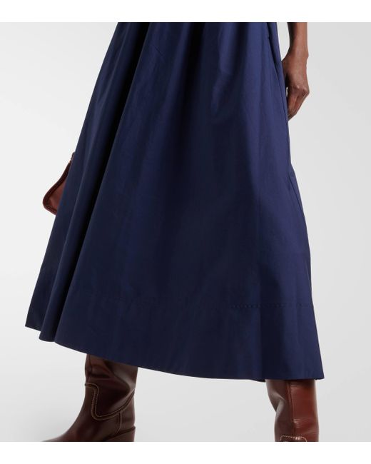 Polo Ralph Lauren Blue Day Sleeveless Knitted Midi Dres