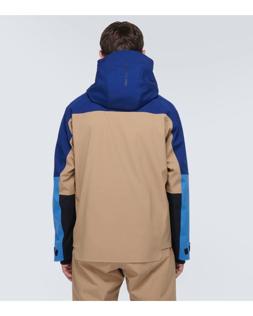 3 MONCLER GRENOBLE Blue Brizon Ski Jacket for men