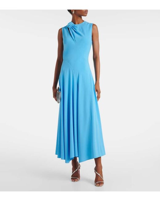 Roksanda Blue Alma Crepe Midi Dress
