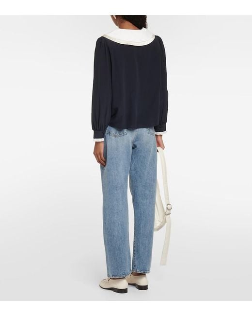 Blusa Eimer di Rixo in Blue