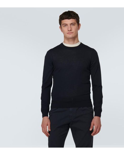 Tom Ford Blue Wool Sweater for men
