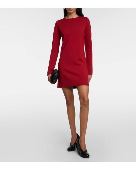 Vestido corto Eridani de lana Max Mara de color Red