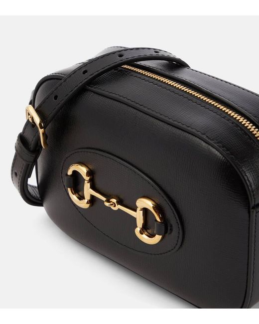 Gucci Black 1955 Horsebit Leather Cross-body Bag