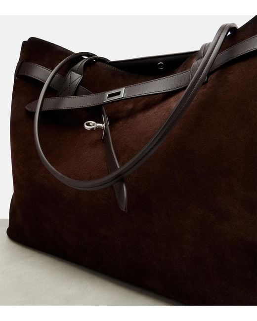 Balenciaga Brown Bel Air Large Suede Tote Bag