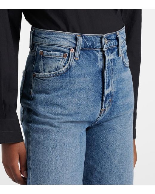 Agolde Blue Ren 32 Wide-Leg Jeans