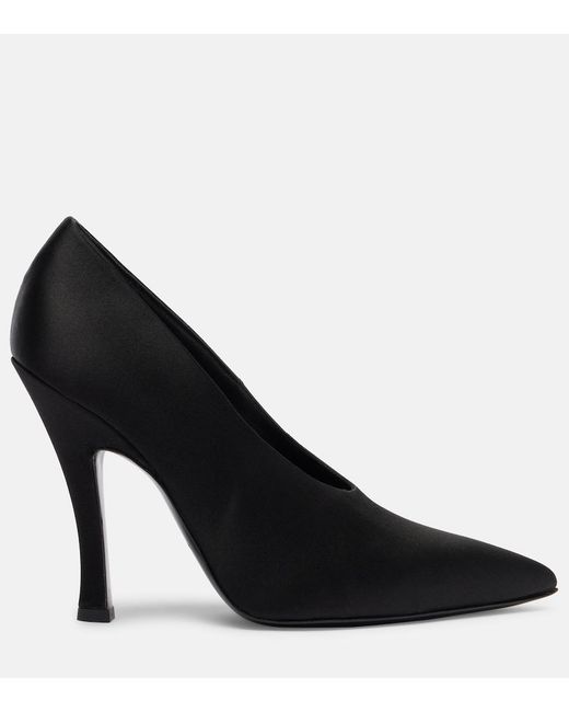 Magda Butrym Black Satin Pumps