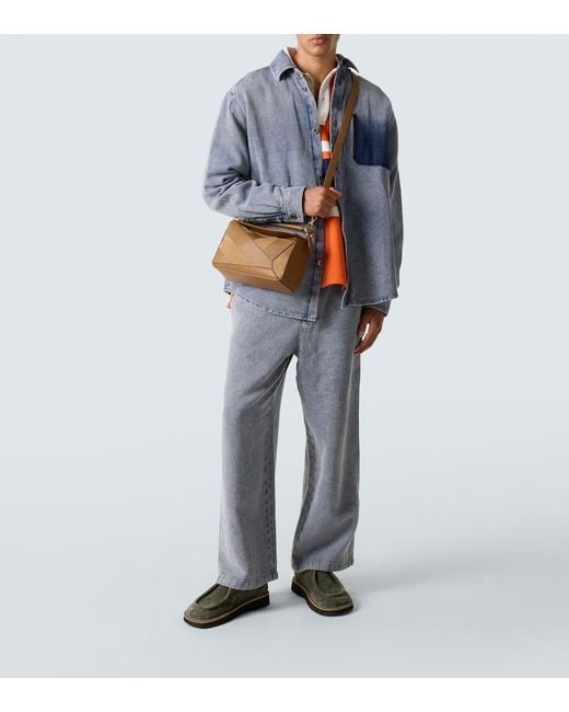 Loewe Tote Bag Puzzle Small Aus Leder in Brown für Herren