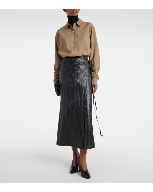 The Row Natural Sveva Silk Shirt