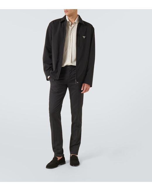 Manolo Blahnik Black Perry Suede Penny Loafers for men