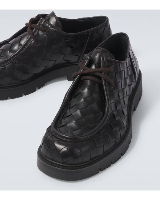 Bottega Veneta Desert Boots Haddock Aus Leder in Black für Herren