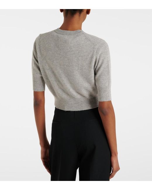Extreme Cashmere Gray N°474 Super Little Cashmere Cardigan