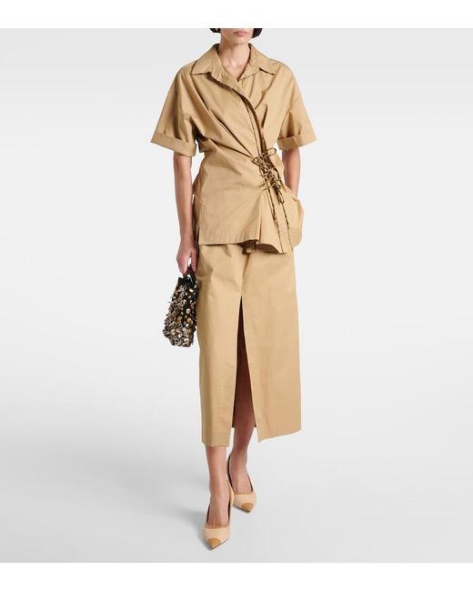 Jimmy Choo Brown Love 65 Raffia-Effect Pumps