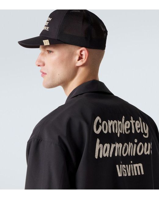 Gorra De Algodon Con Logo Visvim de hombre de color Black