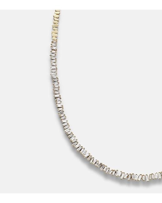 Suzanne Kalan White 18Kt Tennis Necklace With Diamonds