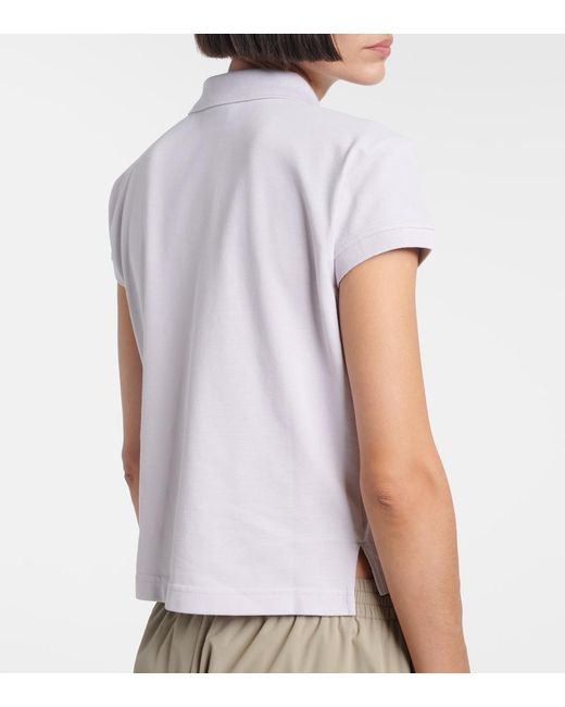 Balenciaga White Cotton Pique Polo Shirt