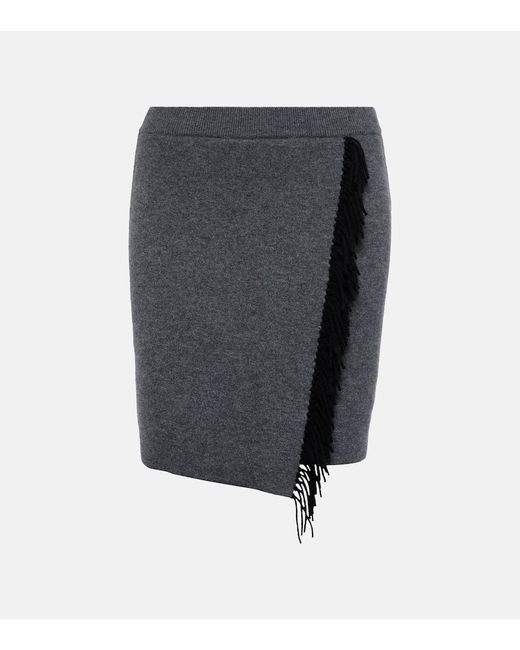 Lisa Yang Gray Mette Cashmere Wrap Skirt