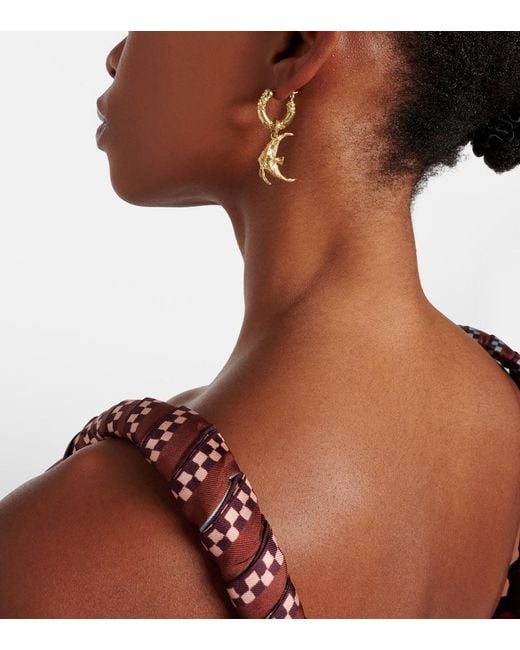 ALÉMAIS Metallic Mismatched Sea Drop Earrings