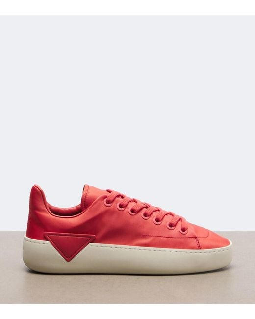 Prada Red Court Re-Nylon Sneakers