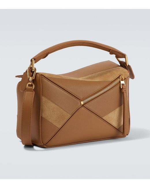 Loewe Tote Bag Puzzle Small Aus Leder in Brown für Herren