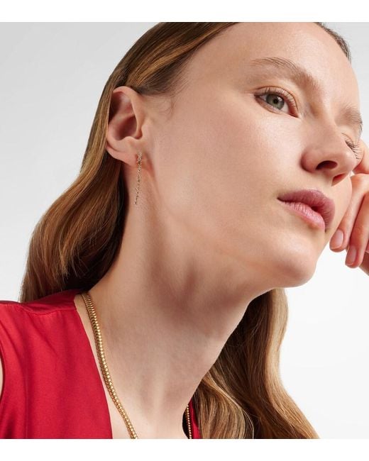 Suzanne Kalan Natural Iva 18Kt Drop Earrings With Diamonds