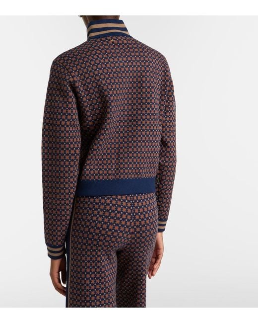 The Upside Blue Lumiere Margot Cotton-Blend Sweater