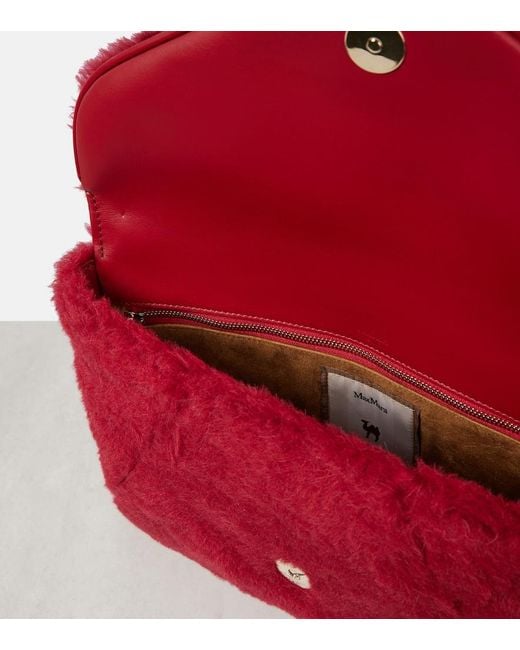 Max Mara Red Teddy Clutch