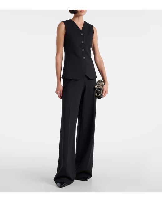 Max Mara Black Fornovo Jersey Vest