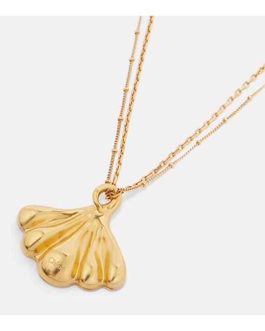 Chloé Metallic Halskette Shell