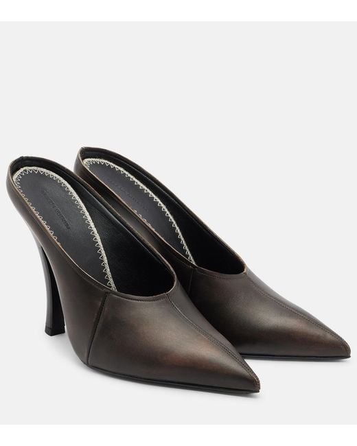 Magda Butrym Black Leather Mules