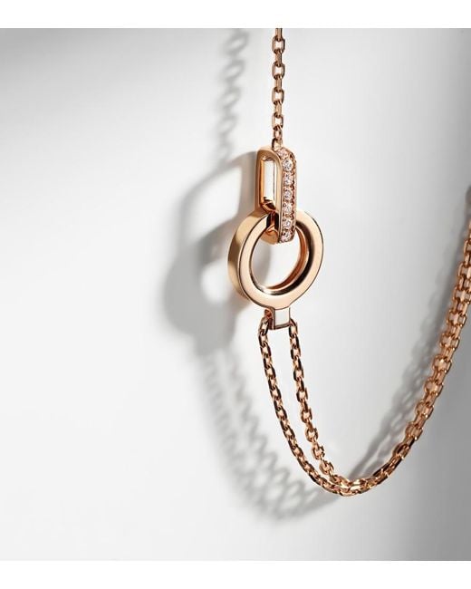 Repossi Metallic Berbere 18Kt Rose Bracelet With Diamonds