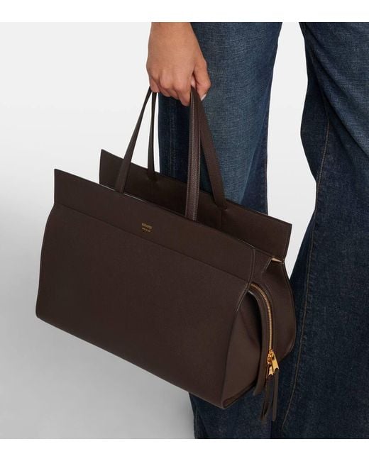 Borsa Crosby di Khaite in Brown