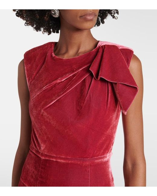 Roland Mouret Red Maxikleid Aus Samt
