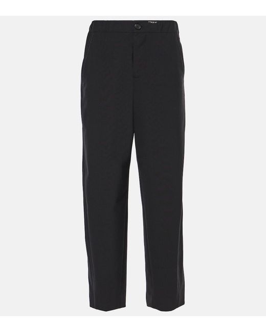 Marni Black High-Rise Tapered Pants