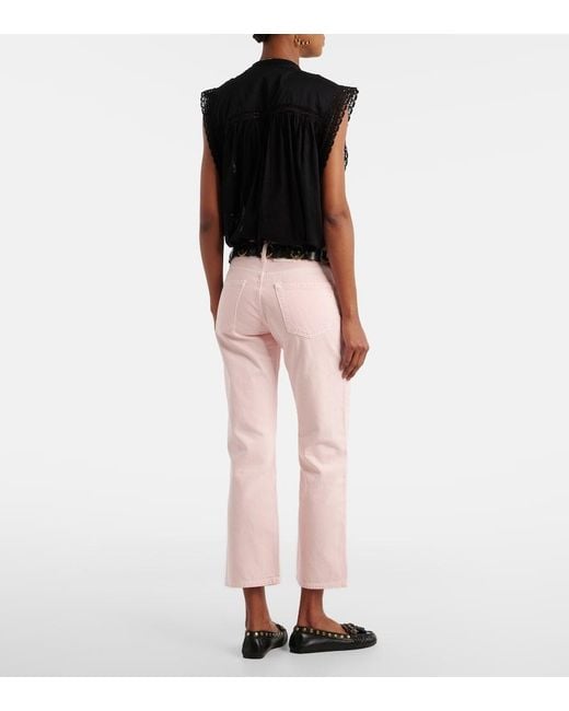 Citizens of Humanity Pink Faye Vintage Straight Jeans