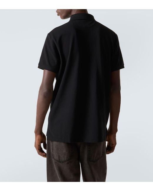 Polo Ralph Lauren Black Cotton Pique Polo Shirt for men