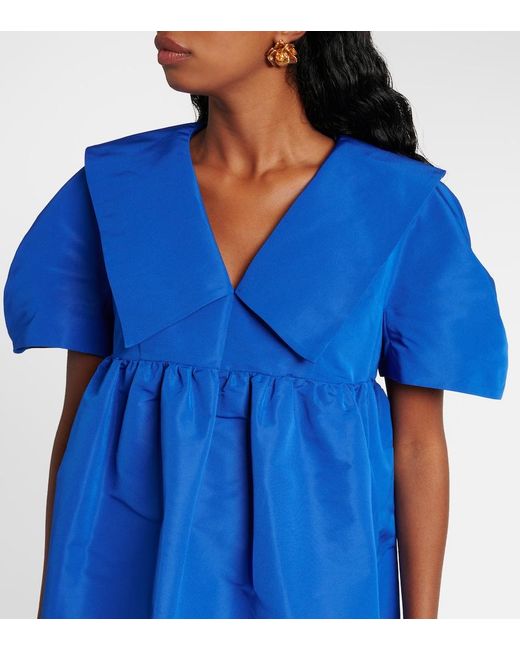 Nina Ricci Blue Faille Minidress