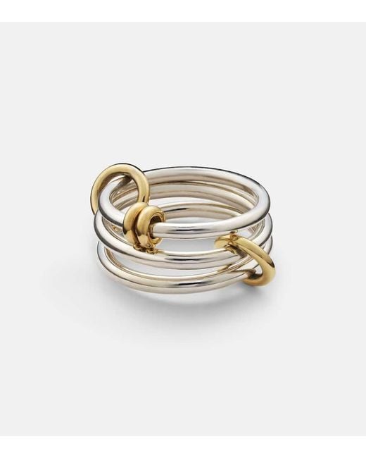 Spinelli Kilcollin Metallic Ring Raneth Aus Sterlingsilber Mit 18Kt Gelbgold