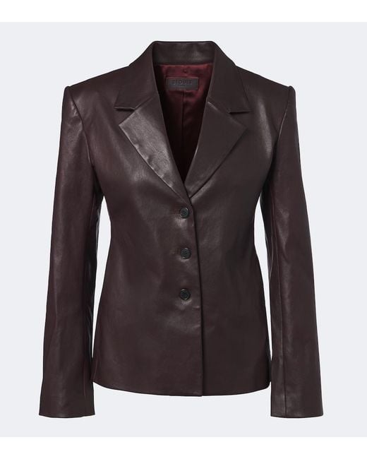 Stouls Brown Helly Leather Blazer
