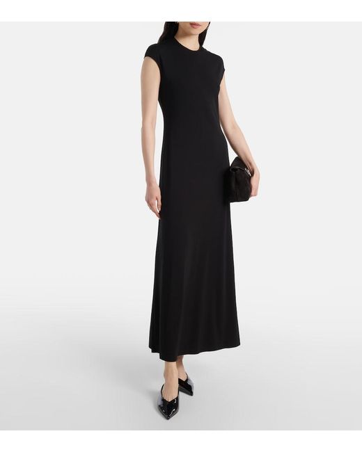 Totême Black Jersey Maxi Dress